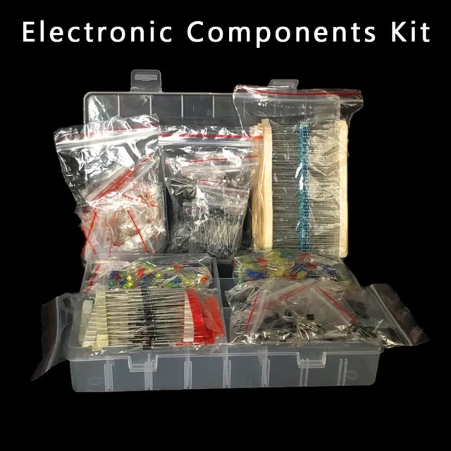 Kit elettronica fai da te resistenza LED condensatore e transistor assortimento