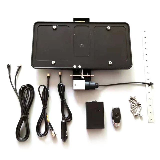 Telaio targa retrattile per flip USA telecomando singolo inossidabile D8X9