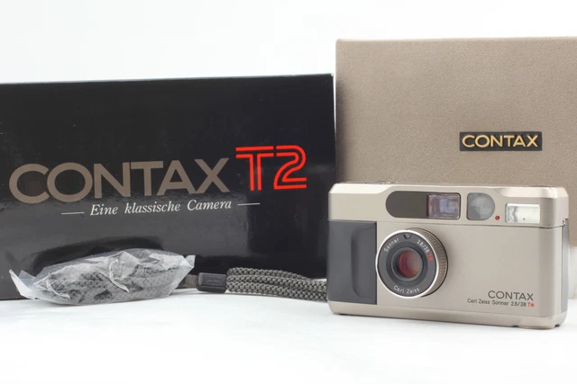 [Near MINT in BOX] Contax T2 Titan 35mm Point & Shoot Film Camera From JAPAN