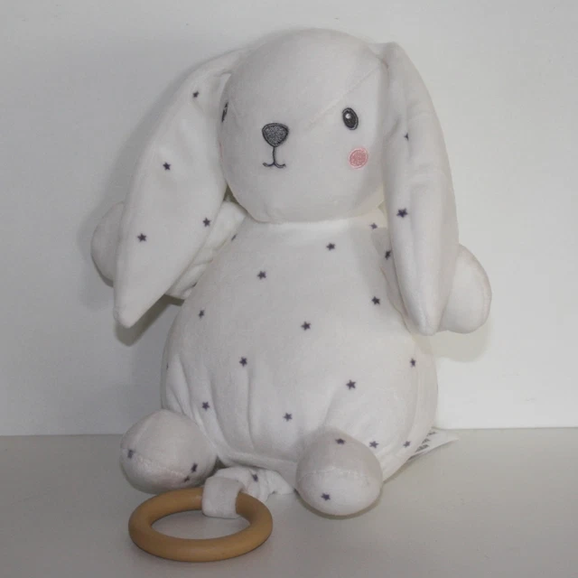 Doudou Lapin Simba Toys Kiabi - Musical - Blanc Gris