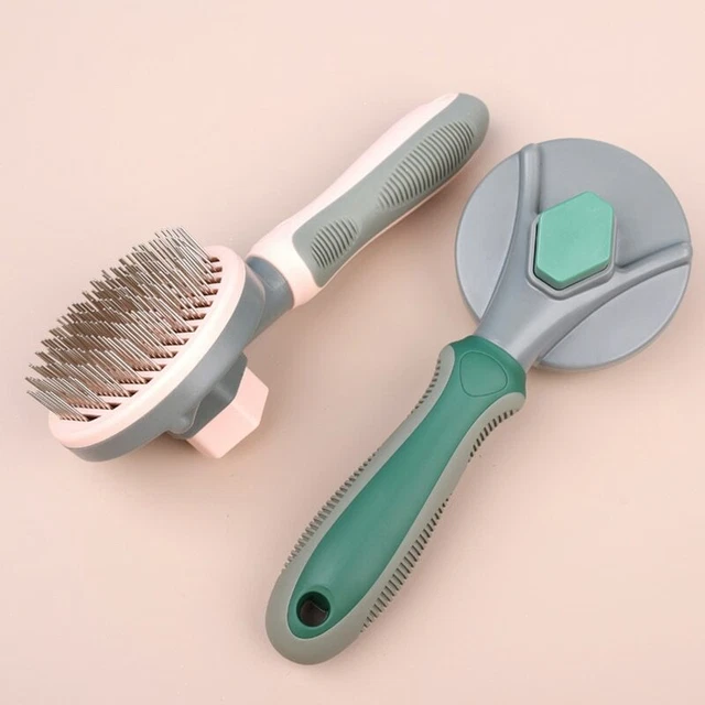Pet Hair Remover Dog Cat Comb Grooming Massage Deshedding Self Cleaning Brush 2