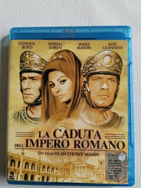 La Caduta Dell'Impero Romano Bluray ITA Cult Vintage raro prima stampa Fuori Cat