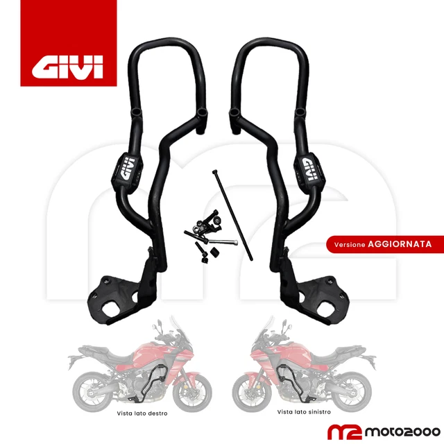 Givi Paramotore Noir Yamaha FZ6-Fazer - Protection Moteur Robuste