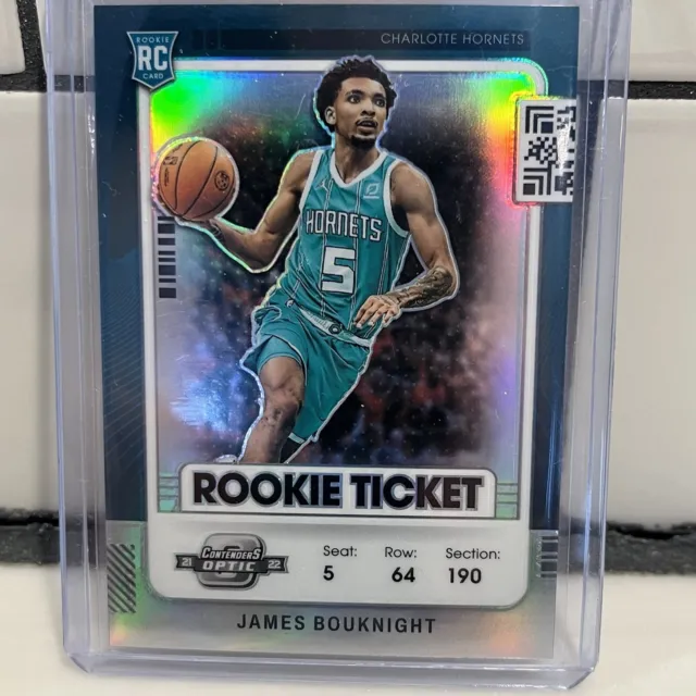 2021-22 Panini Contenders Optic Rookie Ticket Silver Prizm #2 James Bouknight RC