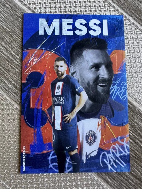Lionel Messi PSG Paris Saint Germain Autogrammkarte AK