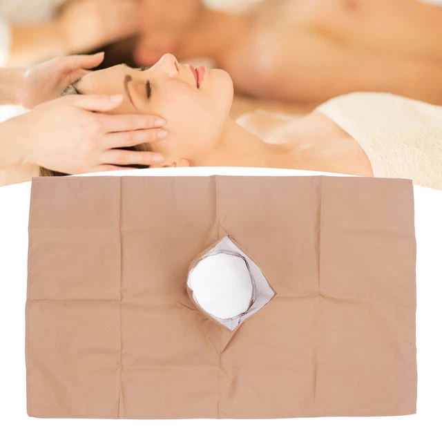 (Light Tan 50x80cm/19.7x31.5in)Massage Table Sheet Pure Cotton Simple IDS