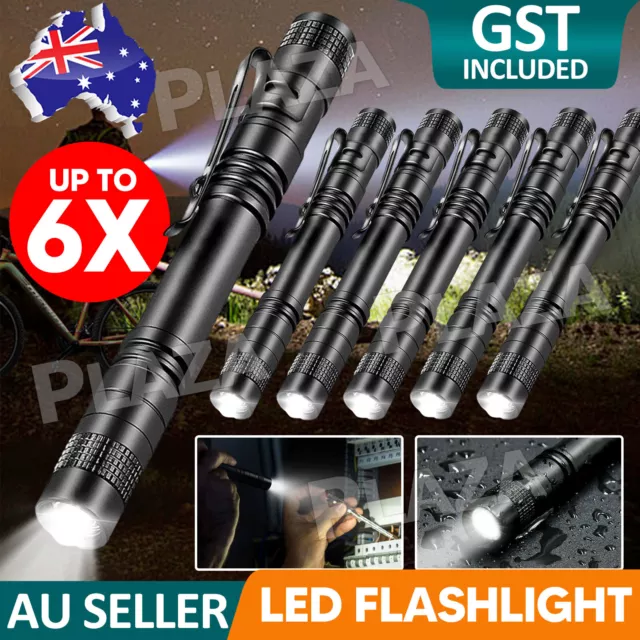 Mini Light Pen Micro Tiny Penlight Small LED Torch Tactical Flashlight Bright