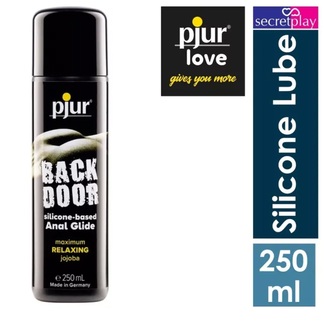 Pjur Back Door Silicone Based Anal Glide Lubricant | Relaxing Lube | 250 ml