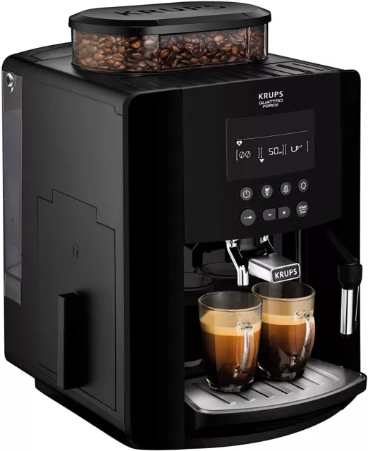 Krups EA817040 Bean to Cup Coffee Machine Digital Espresso Maker 1.7L Black