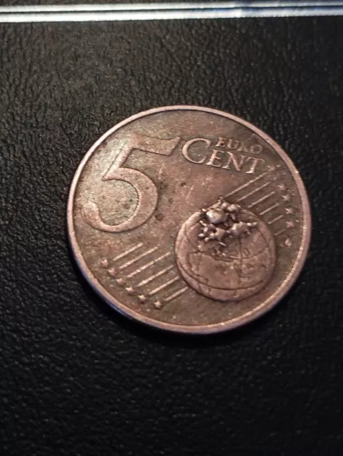 pièce euro fautée 5 centimes d'euro Grèce 2002 erreur de frappe