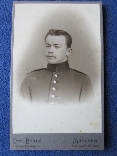 1. WK Portrait CDV Foto Militaria ( 5 )
