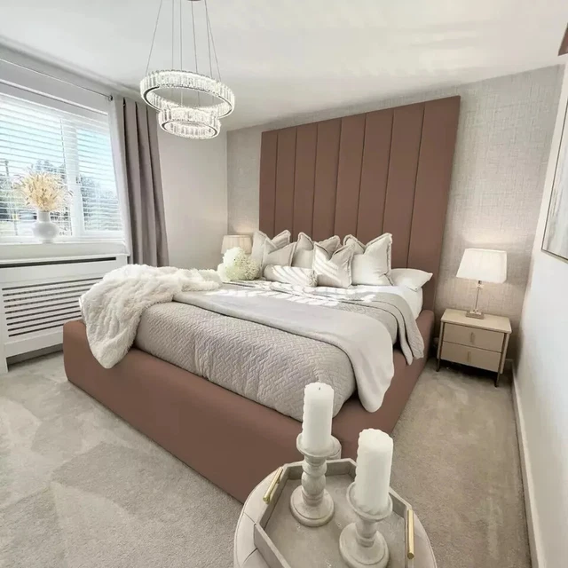 GREY LUX SOFT Velvet Upholstered Storage Bed Frame All Sizes Available