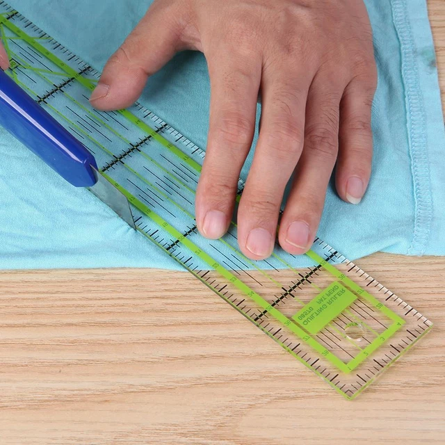 Doppel-Farbe Herrscher Patchwork Füße anpassen Maßstab Quilten DIY Nähen-Tool