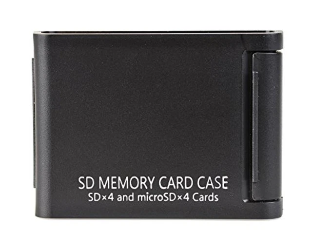 Estuche para tarjeta Kenko SD negro 704370 AS SD4 BK SD microSD F/S con # de seguimiento Japón Nuevo