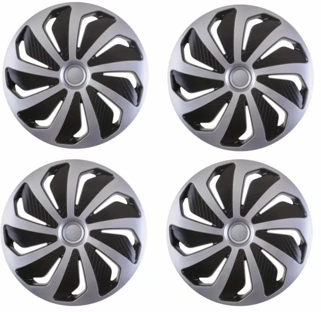 4x Wheel Trims Hub Caps 14" Covers fits VW Polo Golf Fox Lupo Alloy Look