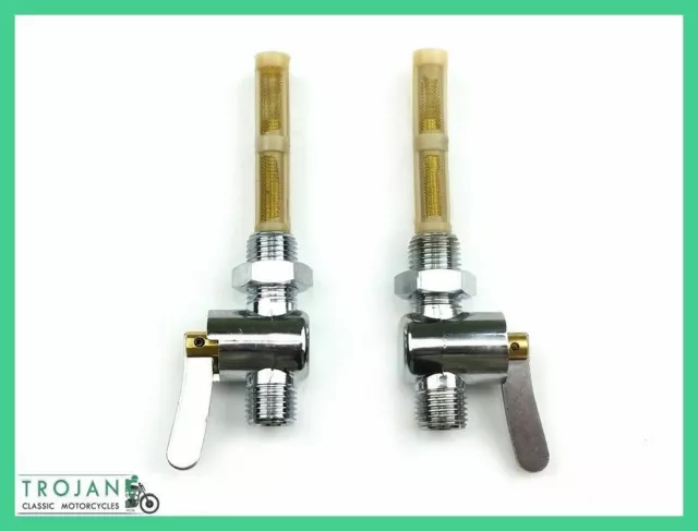 PETROL TAPS, LEVER TYPE, MAIN, RESERVE, STD, 1/4 x 1/4 (PAIR) 83-2800, 83-2801