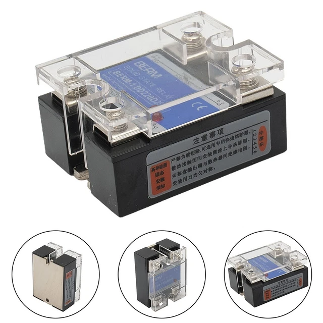 200A Solid State Relay DC To AC - Low Power Consumption SSR With LED Indicator, 3-32V DC Input - View #12