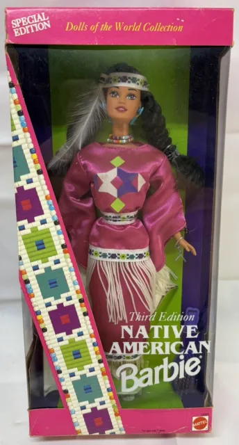 NRFB Vintage 1994 Native American Barbie 12699 Dolls of the World Third Edition