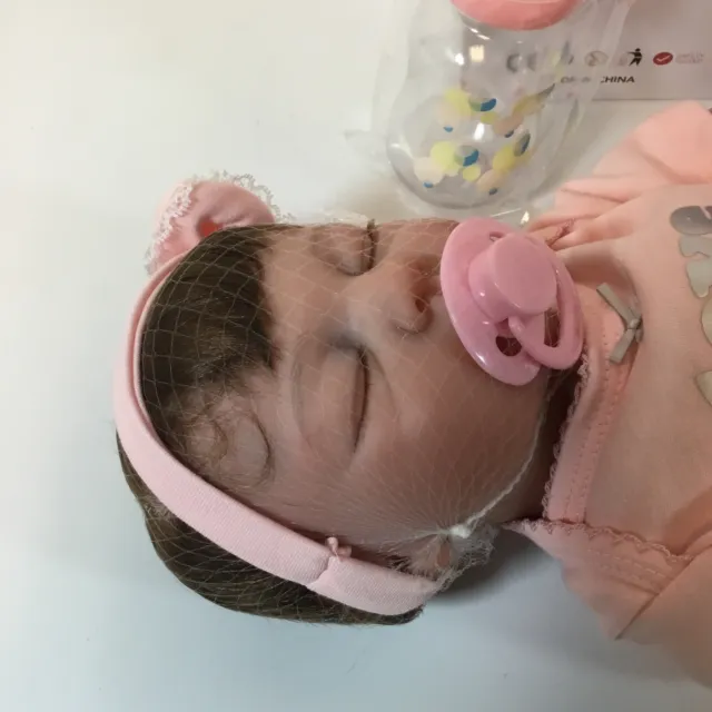 Dcolco Look Real For Kids 19 Inch Sleeping Girl Reborn Baby Doll Age 3+ 3