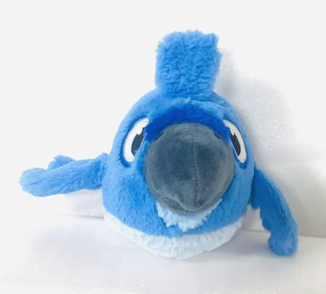 Angry Birds Rio Plush Blu Blue Macaw 6" Stuffed Animal Toy EUC