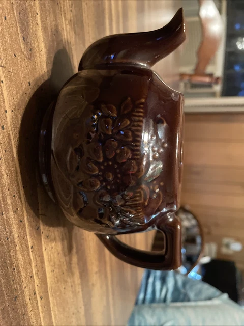Vintage Hadson Iridescent Brown Tea Pot with Lid - Made in OCCUPIED JAPAN