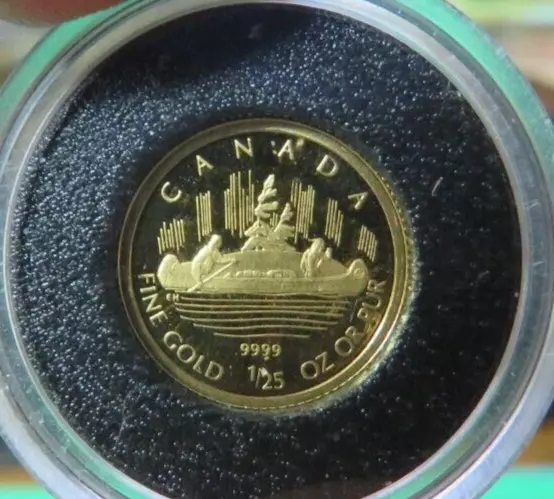 Canada - 2005 - 50 Cents Voyageurs Gold Coin - 9999 Gold 1/25th Oz - 1.27g