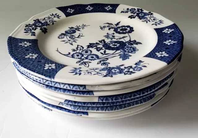 (8) J & G MEAKIN Royal Staffordshire Cathay Ironstone 7" Dessert Salad Plates