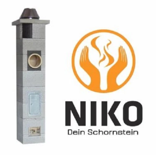 NIKO GERMANY Keramik Schornstein 5m 200mm - Isolierter Bausatz Mit Zulassung
