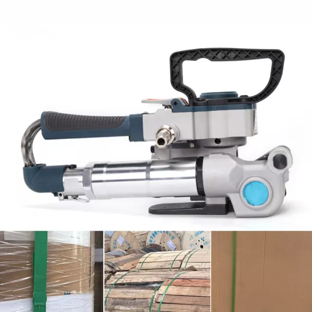 3500N Handheld Pneumatic Strapping Machine PP&PET Strapping Packing Tool 13-19mm