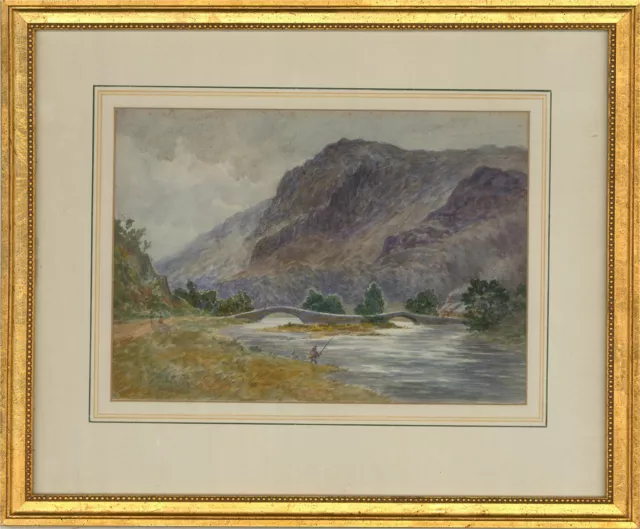 Robert B. Johnston - Signed Mid 19th Century Watercolour, The Grange, Borrowdale