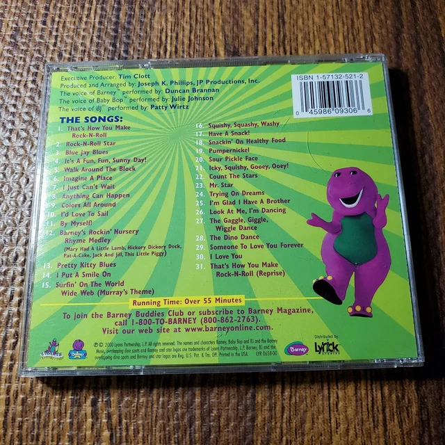 BARNEY - BARNEY Rocks! CD 2000 Kids Rock Lyric USA $33.80 - PicClick CA