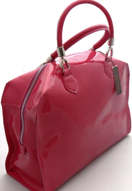 Pochette Serale Girly HandBags - In Similpelle Verniciata, Tracolla Rimovibile, 31x19x6cm - Foto 2