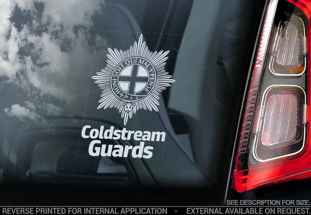 Royal Tank Regiment Car Sticker – Vinyl Window Decal (White On Clear, V01) – UK Made