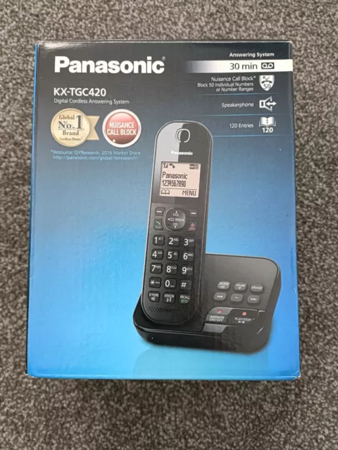 Panasonic KX-TGC420 digital cordless phone.