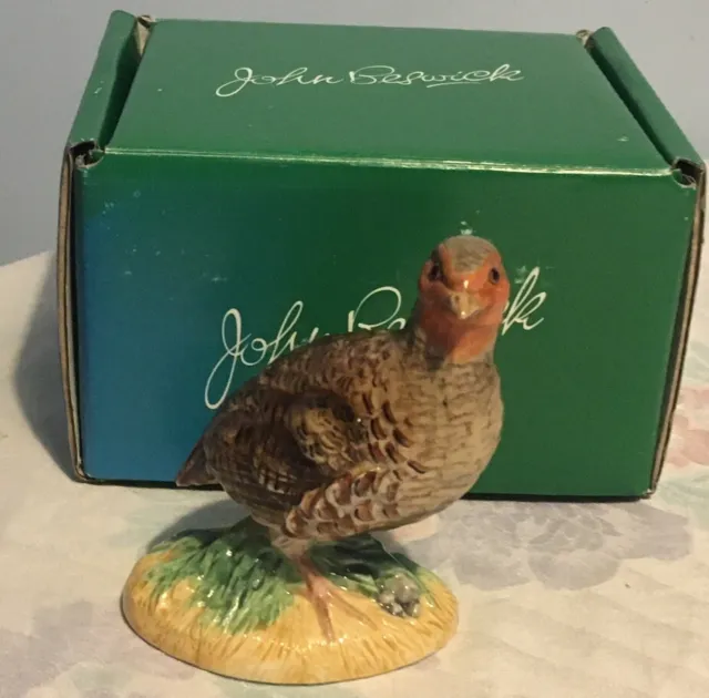 Boxed John Beswick Partridge Ceramic Figurine JBB2 Bird Wildlife