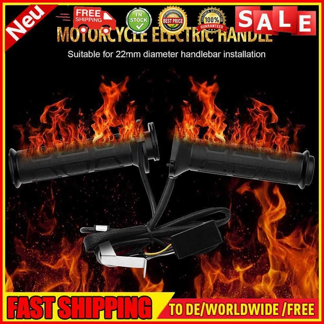 CS-095D1 Impugnature riscaldate elettriche moto per manubrio 22 mm 7/8 pollici