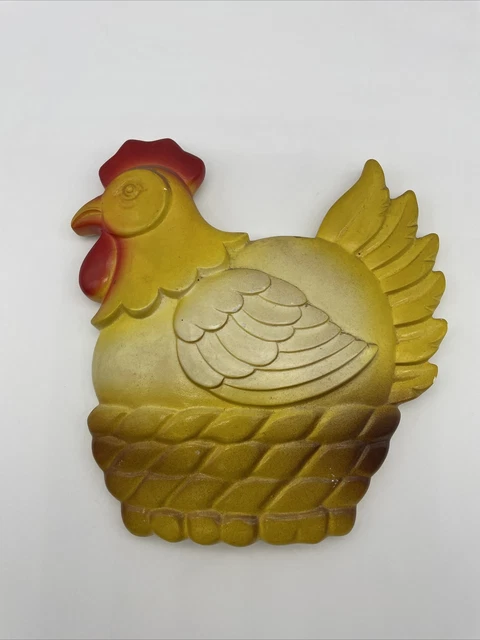 Vintage Miller Studios Chalk Ware Chicken 1976