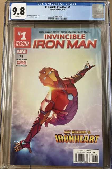 Marvel Invincible Iron Man #1 (2017) CGC 9.8 Ironheart Riri Williams