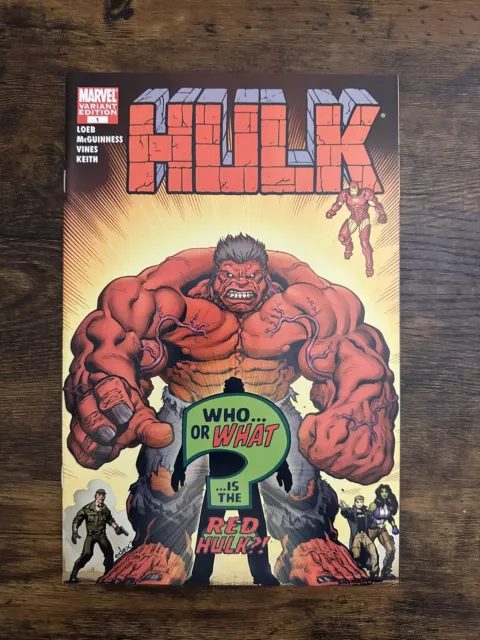 Hulk #1 Vol. 2 Marvel 2008 1st Red Hulk Ed McGuinness  Variant Cvr. 1:50 NM+
