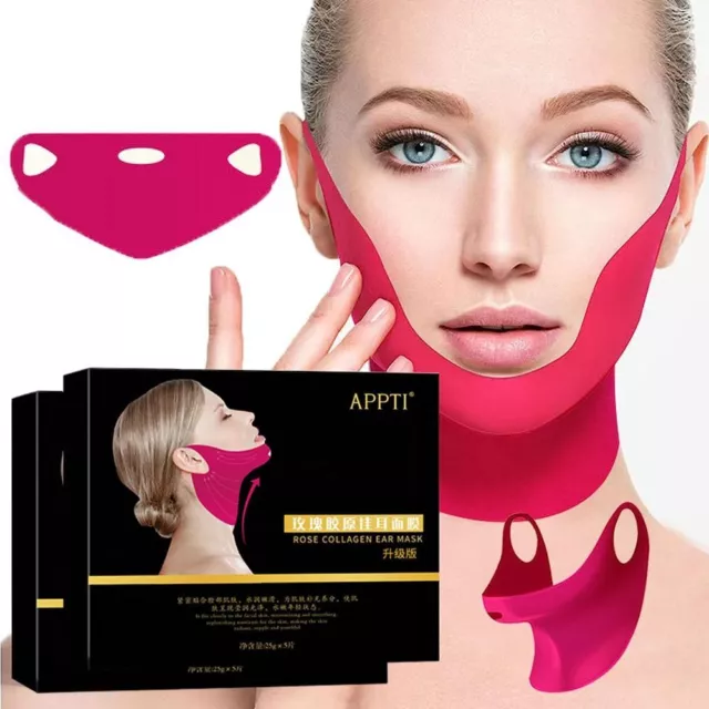 Hals-Patch V-Line Lifting Bandage Maske Hydro gele Facelift band  Frauen