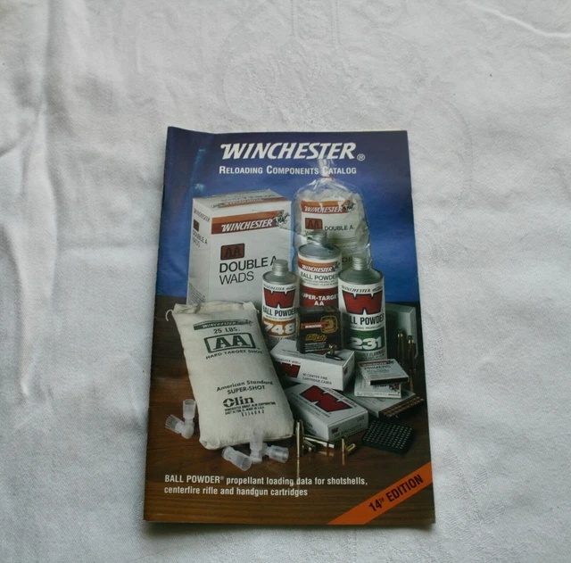 CATALOGUE WINCHESTER RELOADING 1994, fusil de poing