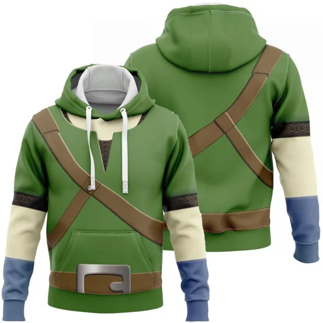 Legend Cosplay Zelda Link Cosplay Hoodie Men Costume Fantasia Sweatshirt