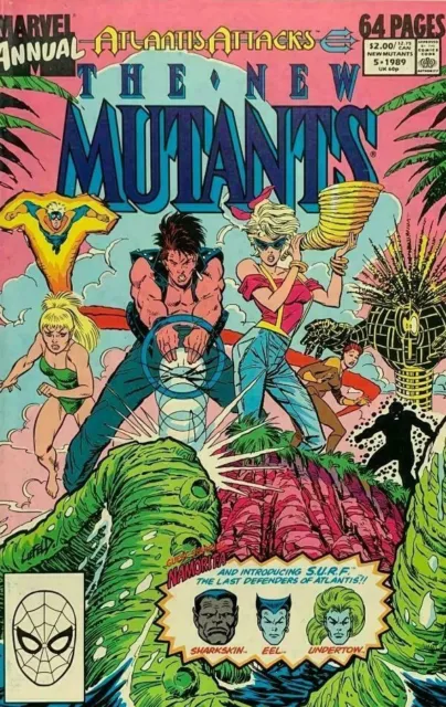 The New Mutants Annual #5 Comic 1989 - Marvel Comics - X-Men - Atlantis Attacks