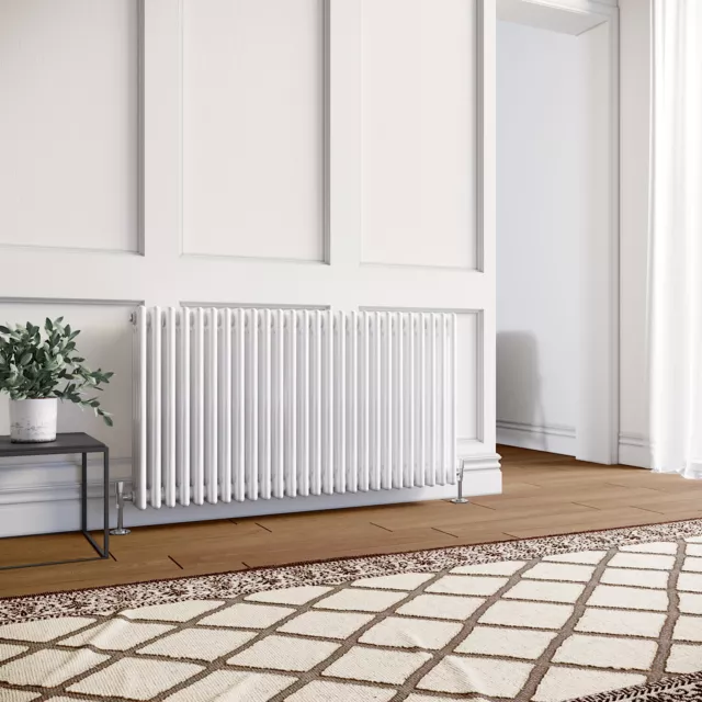 Traditional Cast Iron Style Radiator 2 3 Column White Anthracite Central Heating
