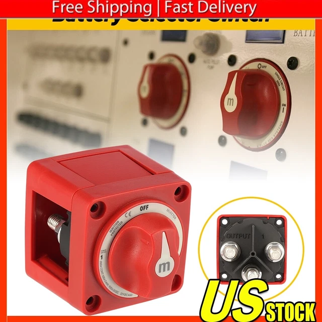 BLUE SEA 6007 MSeries Dual Battery Selector Switch 4Position Marine