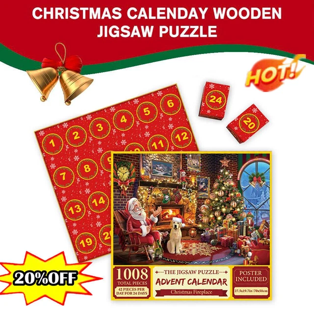 ADVENT 24 TAGE Countdown-Kalender 2024 Weihnachten HEISS Puzzle 1008 