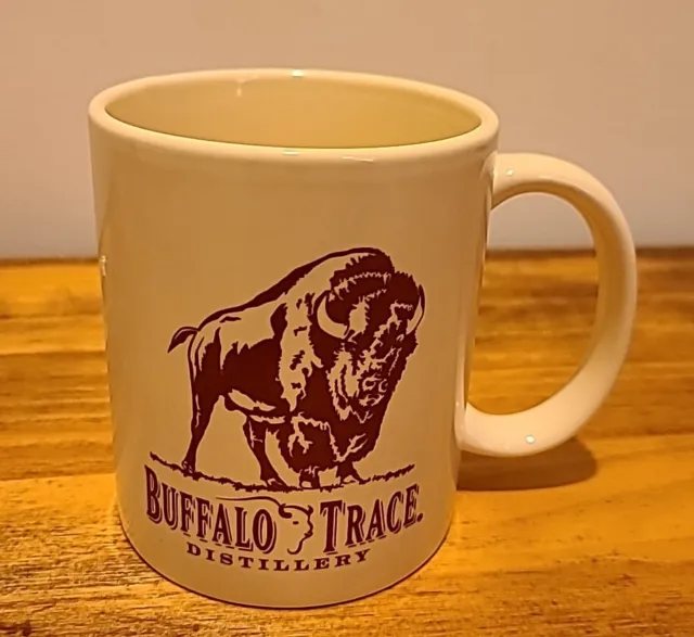 Buffalo Trace Distillery Bourbon Ceramic Mug Cream Color