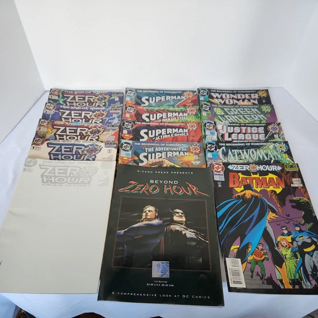 DC Comics Lot of 15 - Zero Hour 0-4 Beyond Superman Wonder Woman Batman Catwoman