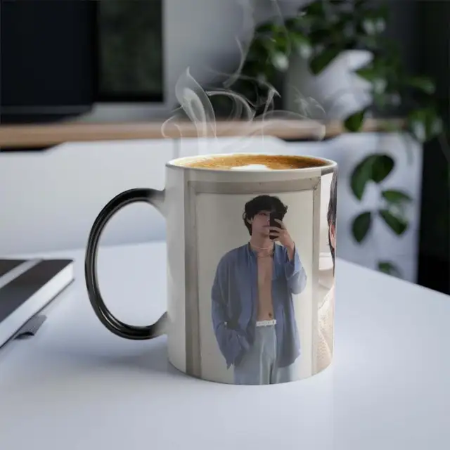 Custom Color-Changing Mug, Heat-Activated Magic Mug, Gift for Army, BTS Mug