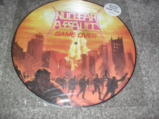 Nuclear Assault -Game Over- Awesome Rare Limited Edition Vinyl Lp Picture Disc